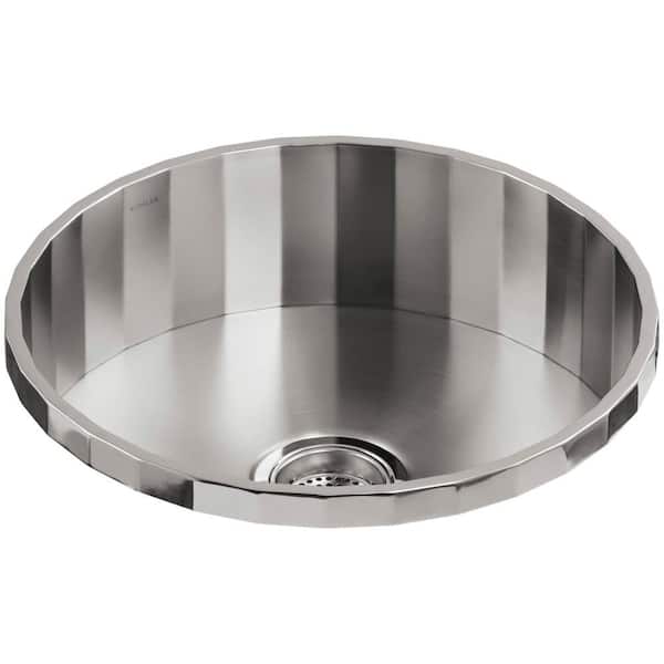KOHLER Brinx 18-Gauge Stainless Steel 19 in. Drop-in Bar Sink