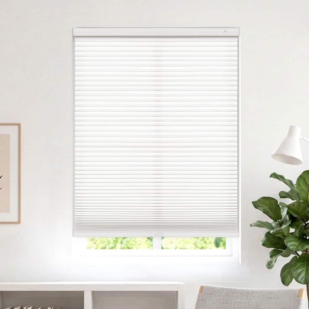 EZ Fit No Drill No Tool White Cordless Light Filtering Polyester 3/8 in. Cellular Shade - 27.75 in. W x 48 in. L price history on PriceWatchPro