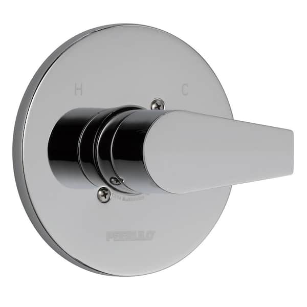 Peerless Xander 1-Handle Wall Mount Valve Trim Kit in Chrome (Valve Not Included)