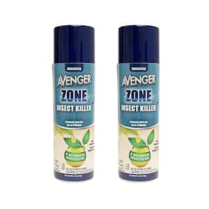 12 oz. Zone Insect Killer with Natural Plant-Based Ingredients, Unscented, Indoor/Outdoor, Aerosol Spray Can(2-Pack)
