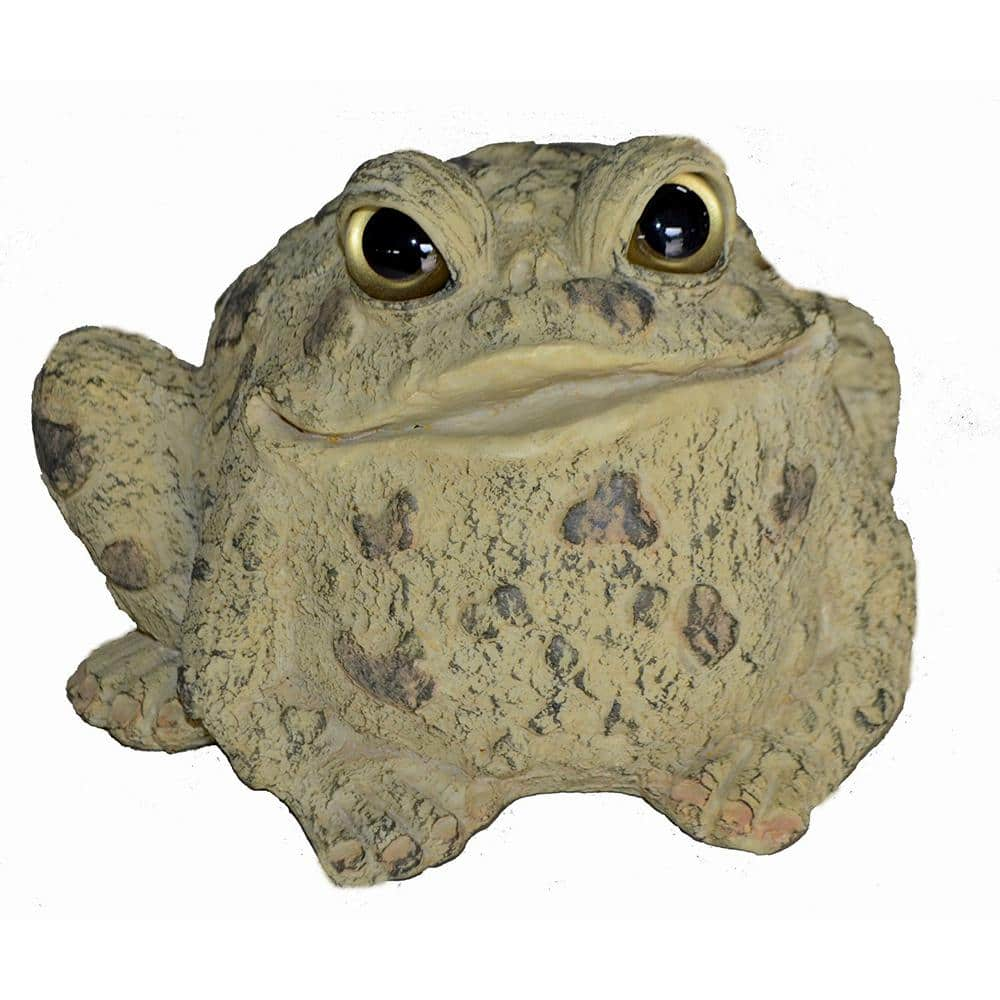 HOMESTYLES Toad Hollow 7 in. H Large Classic Toad Whimsical Home and ...