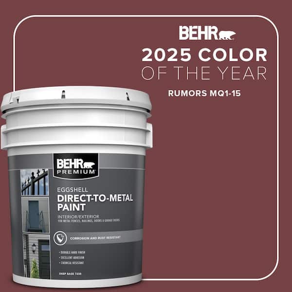 5 gal. #MQ1-15 Rumors Eggshell Direct to Metal Interior/Exterior Paint