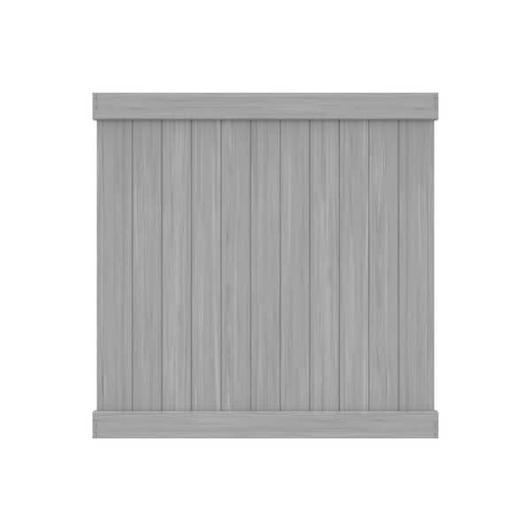 Washington 6 ft. x 6 ft. Coastal Cedar Framed Flat top Privacy Vinyl Fence Panel