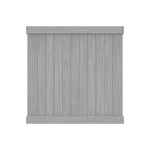 Washington 6 ft. x 6 ft. Driftwood Gray Vinyl Privacy Fence Panel