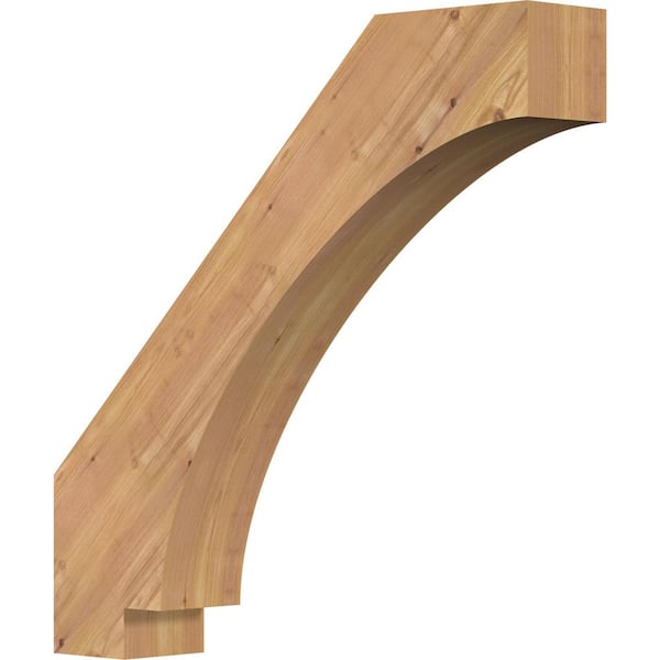Ekena Millwork 5 1/2"W x 30"D x 30"H Imperial Smooth Knee Brace, Western Red Cedar