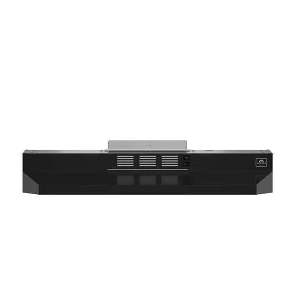 Cappa 30 in. Under Cabinet Range Hood in Black, 200 CFM, Convertible