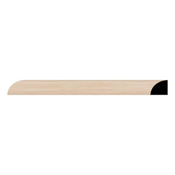 Ekena Millwork WM106 0.69 in. D x 0.69 in. W x 96 in. L Wood (Red Oak) Quarter Round