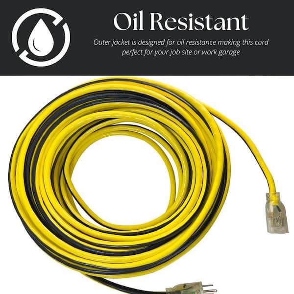 Husky VividFlex 50 ft. 14/3 Gauge Medium Duty Indoor/Outdoor