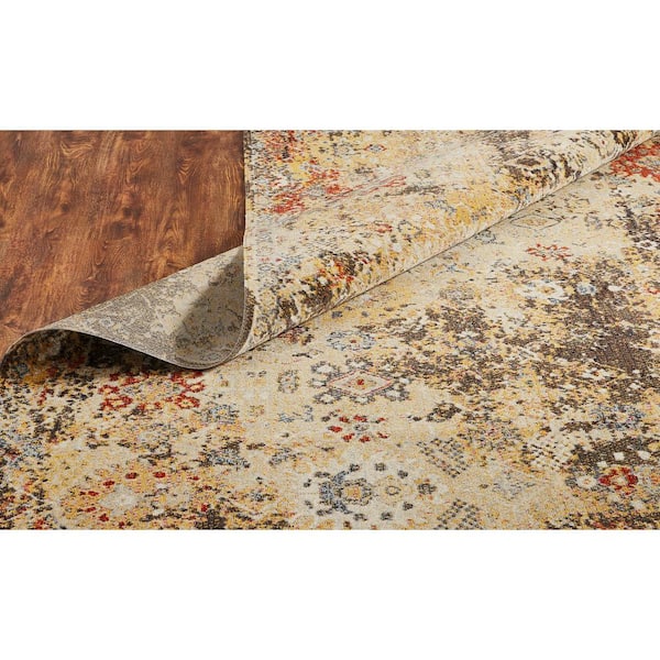 8 ft. x 11 ft. Multi-Colored Modena Abstract Area Rug