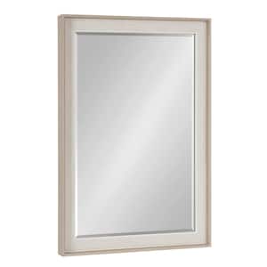Kobert 18.00 in. W x 24.00 in. H Natural Rectangle Transitional Framed Decorative Wall Mirror