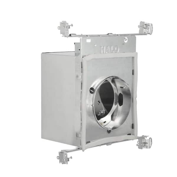 6 in. Aluminum New Construction IC Rated Recessed Housing Lighting for Sloped Ceiling