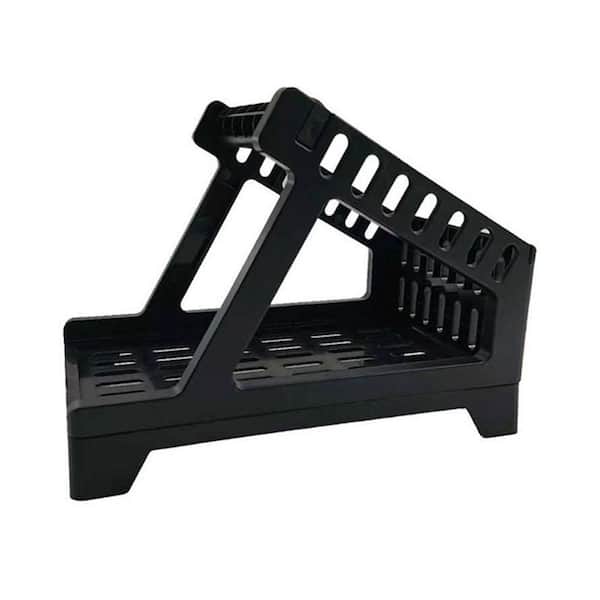 Large Label Holder for Rolls and Fan-Fold Labels with Basket Stand, Desktop Printer Accessory for Home Office