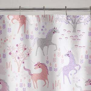 Company Kids Unicorn Forest Organic Cotton Percale 72 in. Shower Curtain