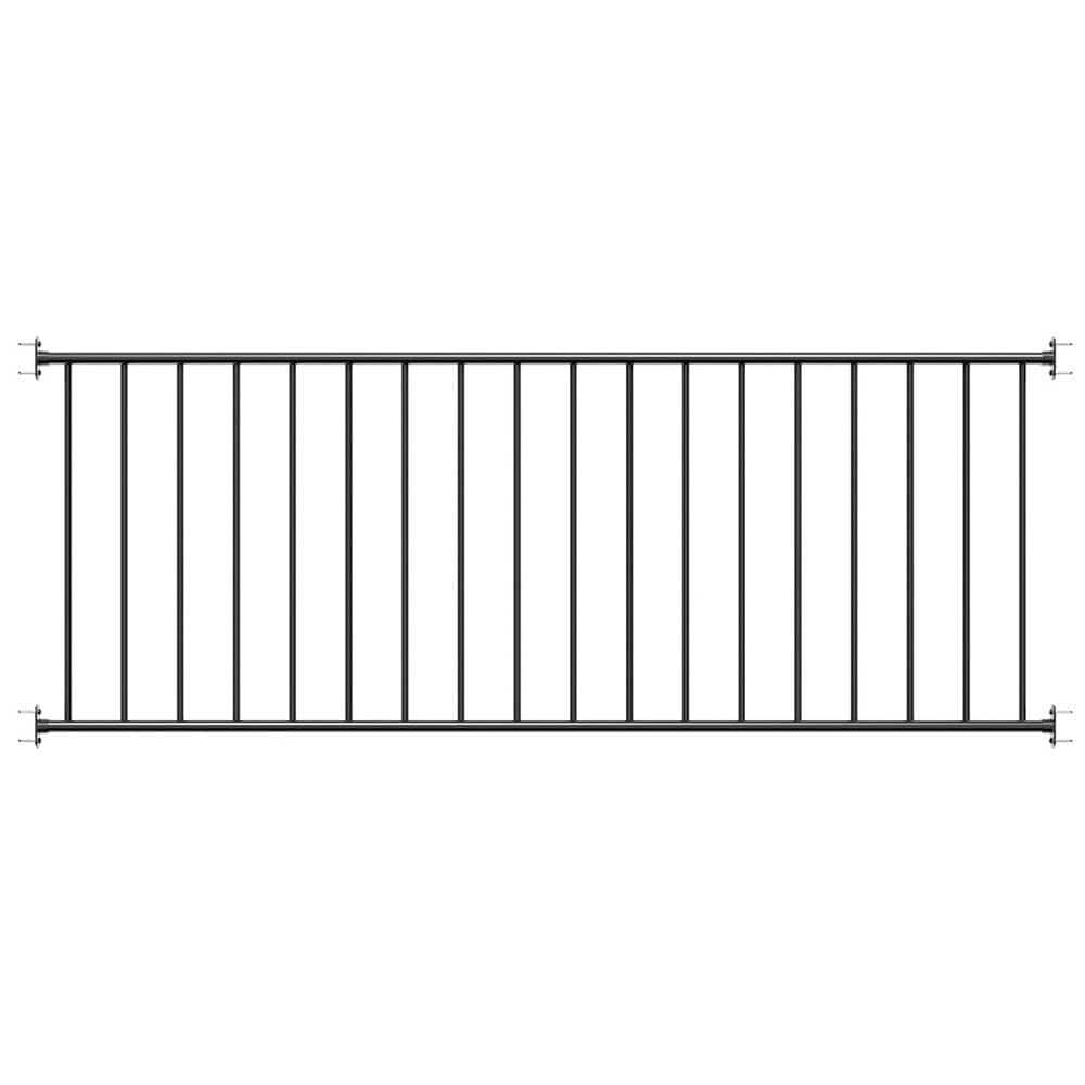Aluminum Railing Kit Indoor Outdoor Deck Guard Rail Universal for Wooden Stairs Concrete Steps 36 in.x 6 ft. Matte Black price history on PriceWatchPro
