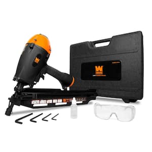 3-in-1 Pneumatic 21-Degree, 28-Degree and 34-Degree Framing Nailer with Carrying Case