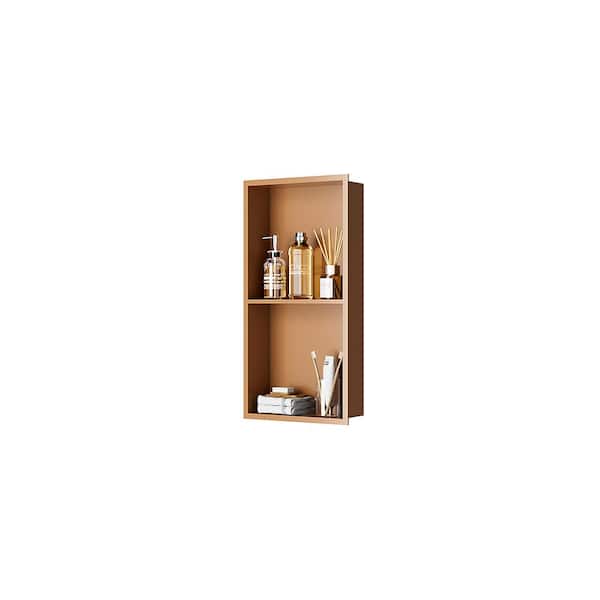 Stainless Steel Shower Niche 12 x 4 x 24 in. Shower Niche Recessed Bathroom Niche Shower Recessed Shower Shelf Rose Gold