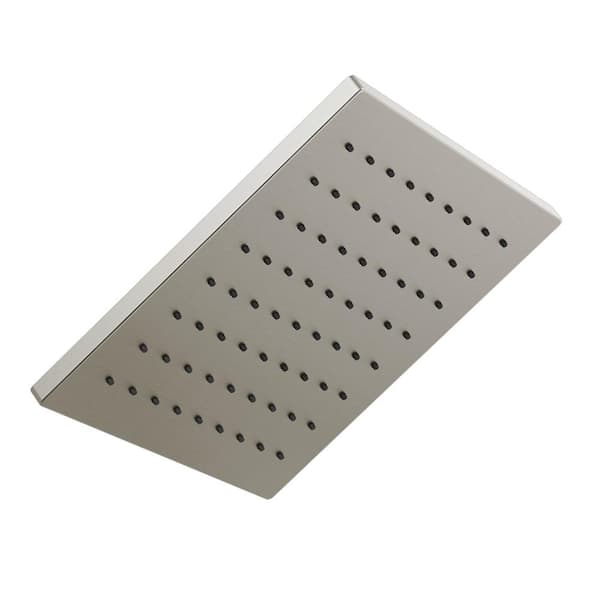 Delta 1-Spray Patterns 1.75 GPM 11.75 in. Wall Mount Fixed Shower Head in Lumicoat Stainless