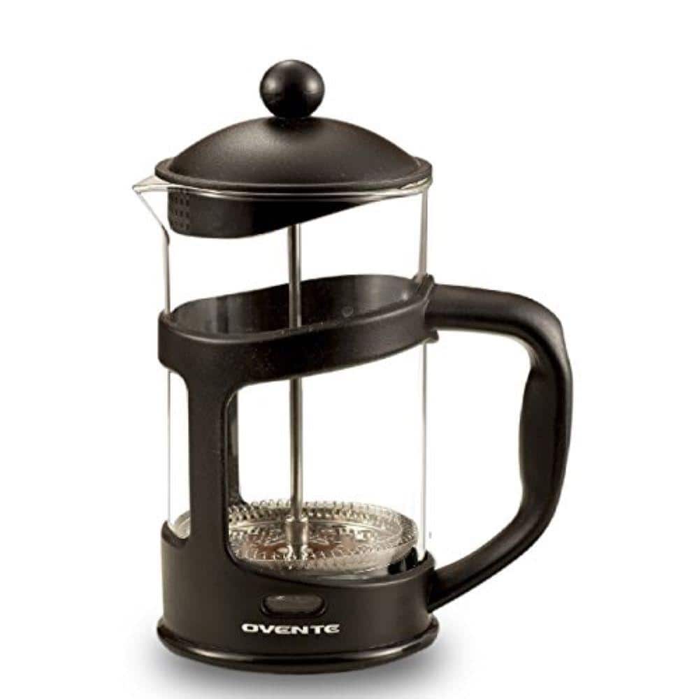 OVENTE 2.5-Cup Glass French Press Coffee and Tea Maker with Heat-Resistant  Handles FSL20S - The Home Depot