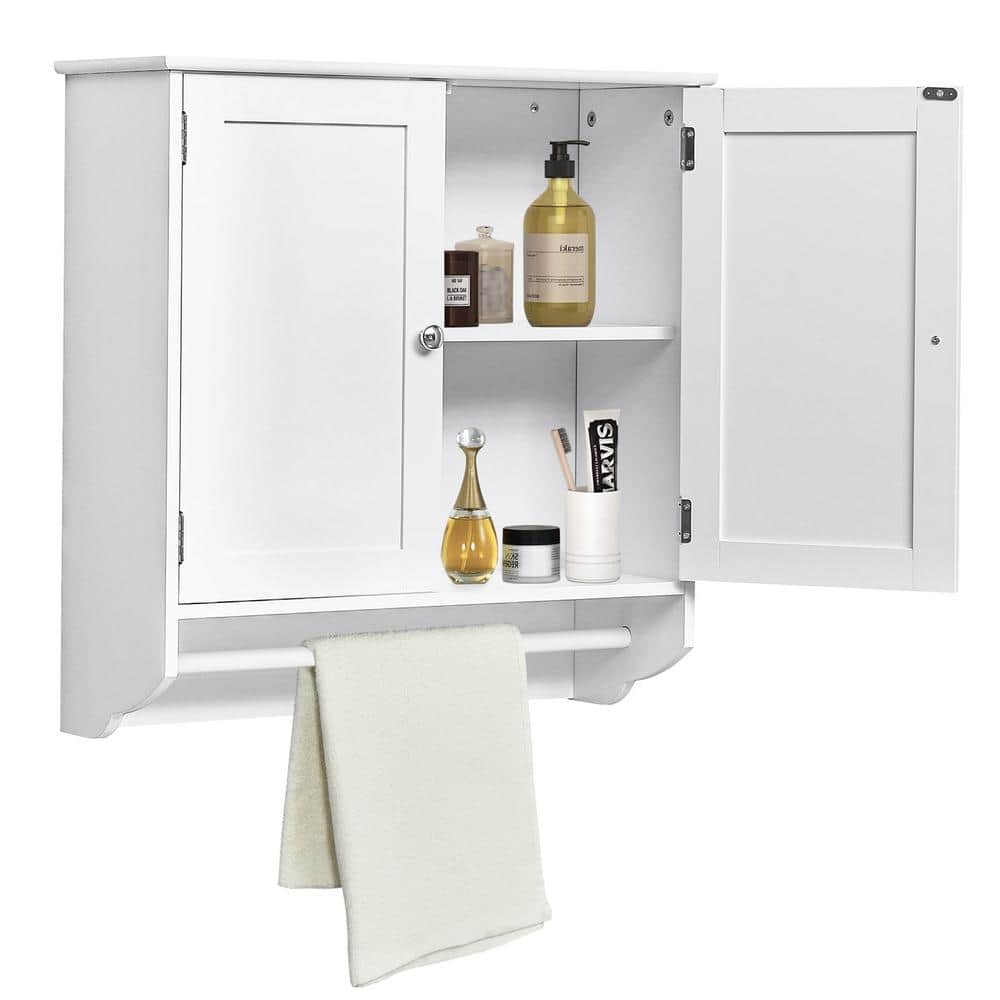 8.27 in. W x 23.62 in. D x 24.21 in. Bathroom Storage Wall Cabinet with Tow