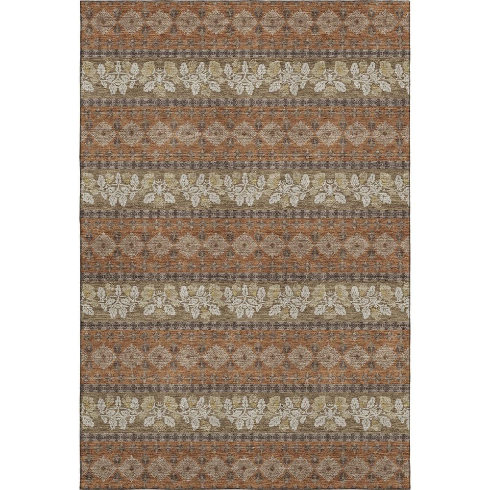 Mayfield Premium Machine Washable Abstract AMF2465 Terracotta 10 ft. x 14 ft. Area Rug price history on PriceWatchPro