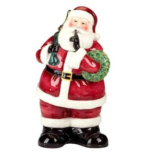 Earthenware Santa's Secret 3-D Cookie Jar