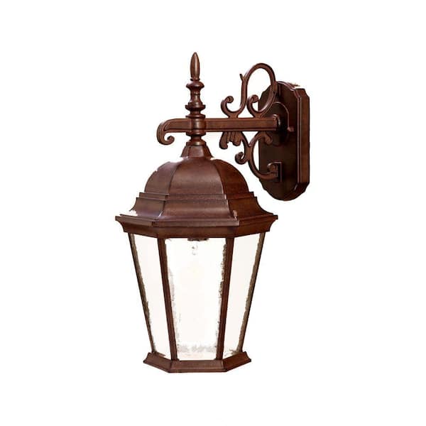 Acclaim Lighting Richmond Collection 1-Light Burled Walnut Outdoor Wall Lantern Sconce