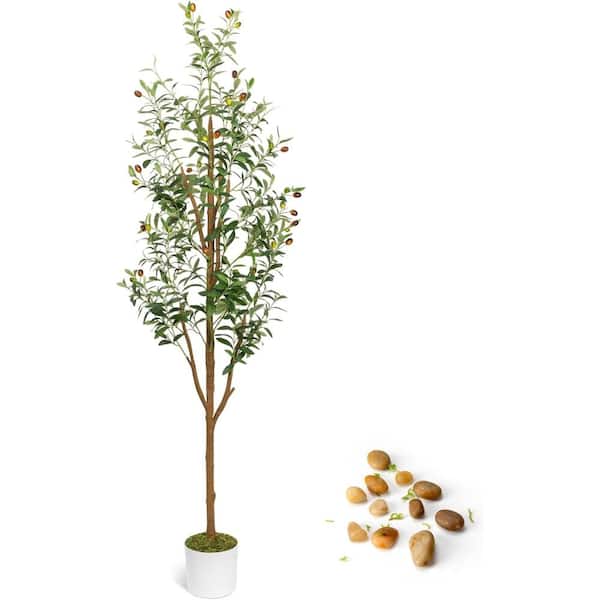 4 ft. Artificial Olive Tree with Planter Indoor and Outdoor