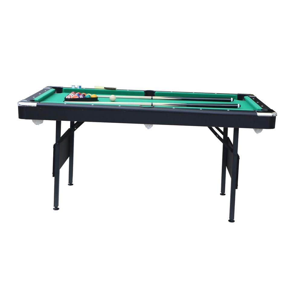 5.5 Ft Black MDF Multifunctional Billiards and Table Tennis Table