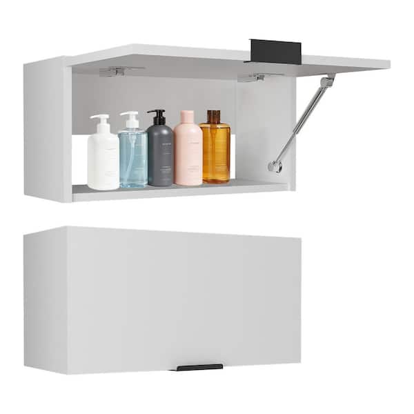 Classic 20 in. W x 8.50 in. D x 9.90 in. H Bathroom Storage Wall Cabinet in White with 1 Shelf