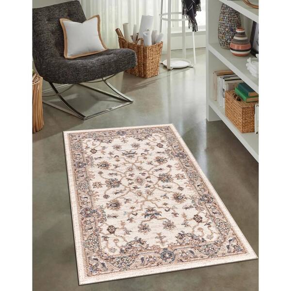 Concord Global Trading Cashmere Ivory 3 ft.x 4 ft