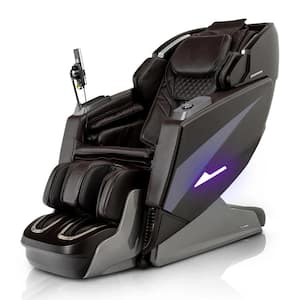 Theramedic LT Series 4D Massage Chair in Brown with Zero Gravity, Bluetooth Speakers, Heated Rollers and Calf Massager