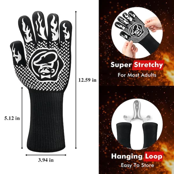Super High Temp BBQ Gloves Aramid Fibre – BBQ's and More NZ