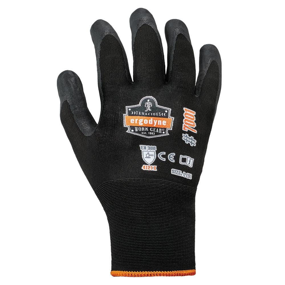 ProFlex 7001-Medium Black Nitrile Coated Gloves (144-Pairs) price history on PriceWatchPro