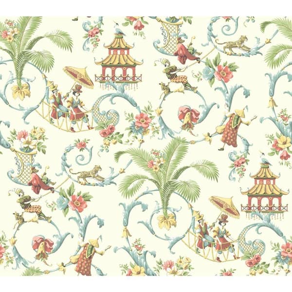 York Wallcoverings Mandarin Prose Paper Strippable Roll Wallpaper (Covers 60.75 sq. ft.)