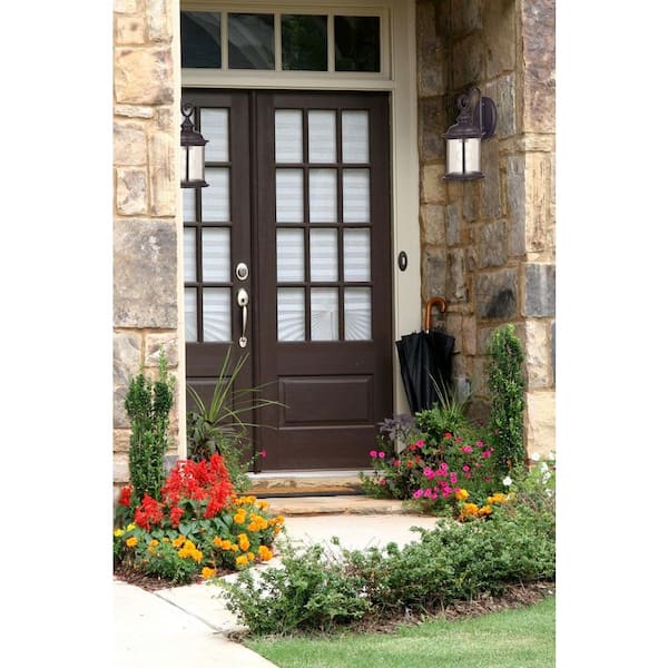 New Haven Wall-Mount 1-Light Outdoor Oil Rubbed Bronze Wall Lantern Sconce