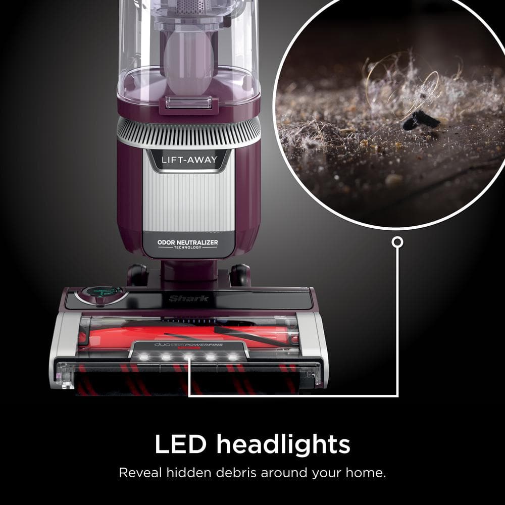 Wine Purple Lightweight Convertible Upright Vacuum with HEPA Filter