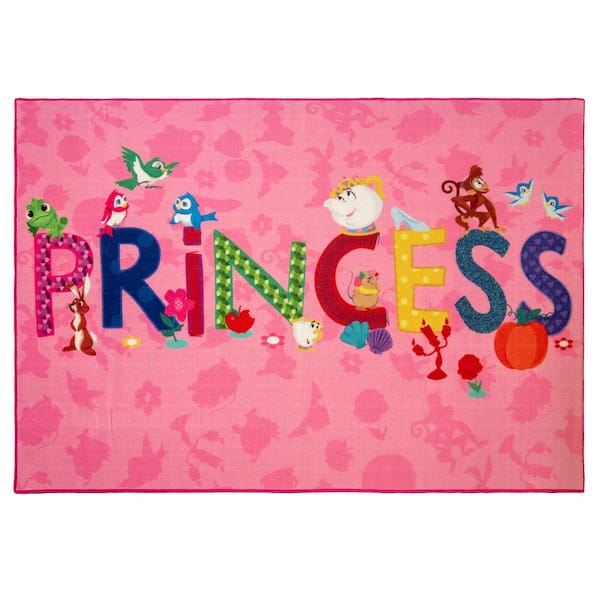 Gertmenian & Sons Princess Icons Multi-Colored 5 ft. x 7 ft. Indoor Juvenile Area Rug