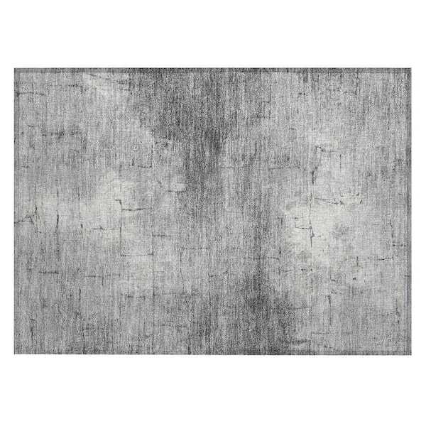 Chantille Machine Washable Indoor/Outdoor Abstract ACN2215 Gray 1 ft. 8 in. x 2 ft. 6 in. Accent Rug