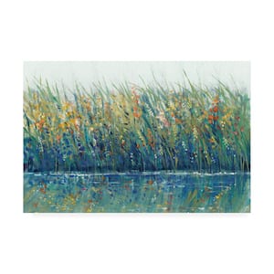 Tim Otoole 'Wildflower Reflection I' Canvas Unframed Photography Wall Art 30 in. x 47 in