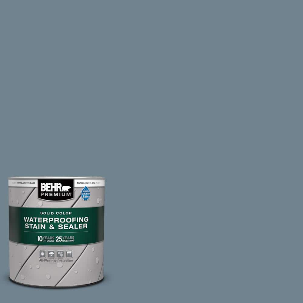 BEHR PREMIUM 1 qt. N4805 Adirondack Blue Solid Color Waterproofing