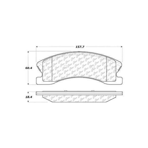 Centric Parts Disc Brake Pad Set 1999-2004 Jeep Grand Cherokee 4.0L 4.7L