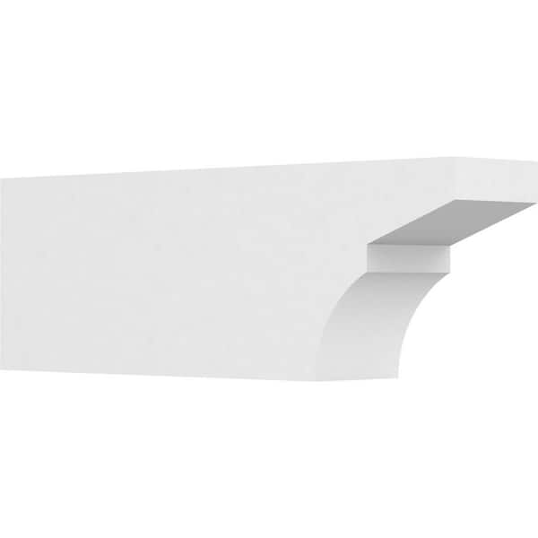 Ekena Millwork 6 in. x 10 in. x 30 in. Standard Monterey Architectural Grade PVC Rafter Tail Brace