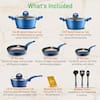 NutriChef 15-Piece Pressed Aluminum Non-Stick Cookware Set NCCWCOR15 - The  Home Depot