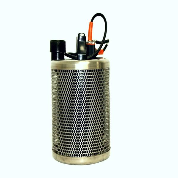 Site Drainer 1/2 HP Fully Submersible Non-Clogging Dewatering Pump Basements, Pools, Koi Ponds and Construction Sites-17000101 The Home Depot
