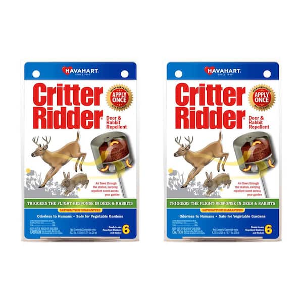 Critter Ridder Deer and Rabbit Weatherproof Repellent Stations (12-Count)