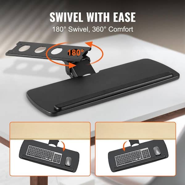 SKYSHALO Keyboard Tray under Desk Adjustable Height, Height and