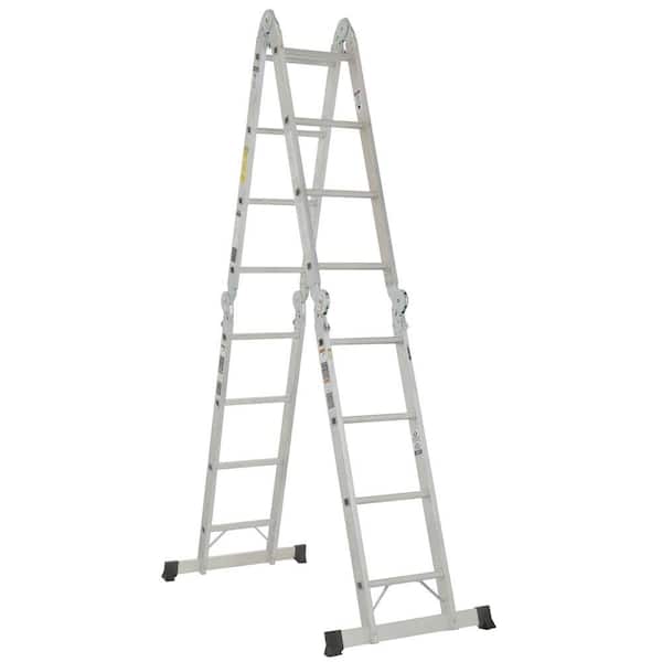 Werner 16 ft. Aluminum Folding Multi-Position Ladder with 300 lb. Load Capacity Type IA Duty Rating