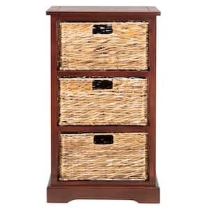 Halle 3-Drawer Red Chest