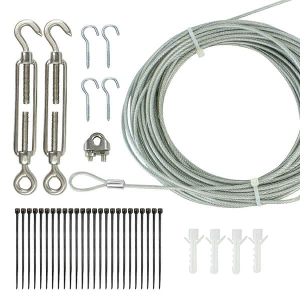 Newhouse Lighting 48 ft. String Light Hanging, Mounting Kit, Wire
