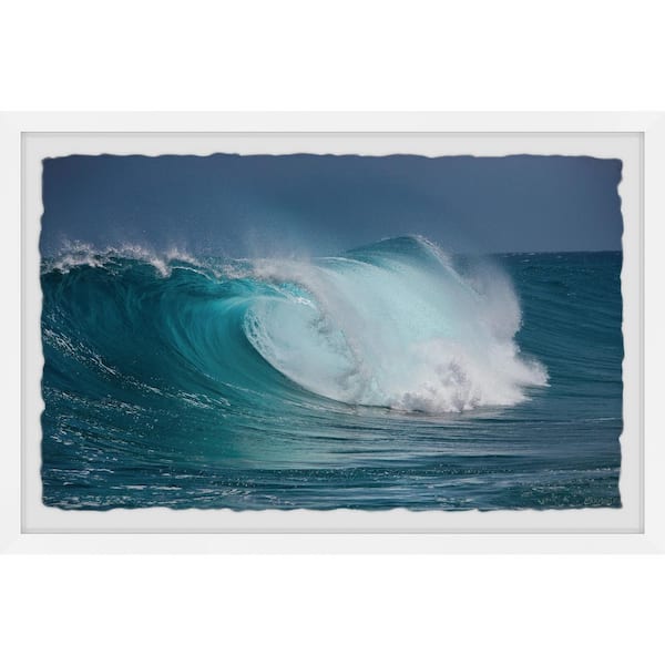 Unbranded "Ocean's Roar" by Marmont Hill Framed Nature Art Print 12 in. x 18 in.